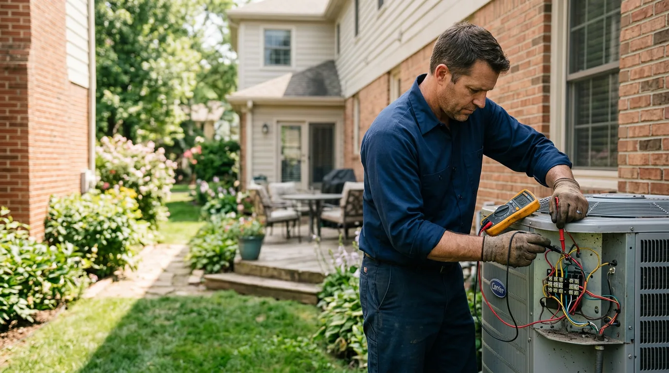 HVAC technician working near Ozark, MO